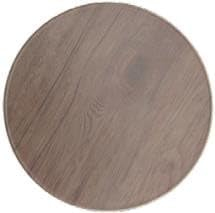 Acacia Round Melamine Dining Board, 10 inch (25.4 cm), Brown