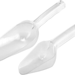 Ice Scooper 2pcs, 6oz, JD-8631, Clear Plastic, JD-8631, Polycarbonate