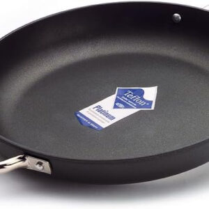 B&S OP98RI/36TP0 Risoli Professional Nonstick Paella Casserole Pan – 36cm, 3.8L, Die-Cast Aluminum with Heat-Insulating Handles, Oven Safe