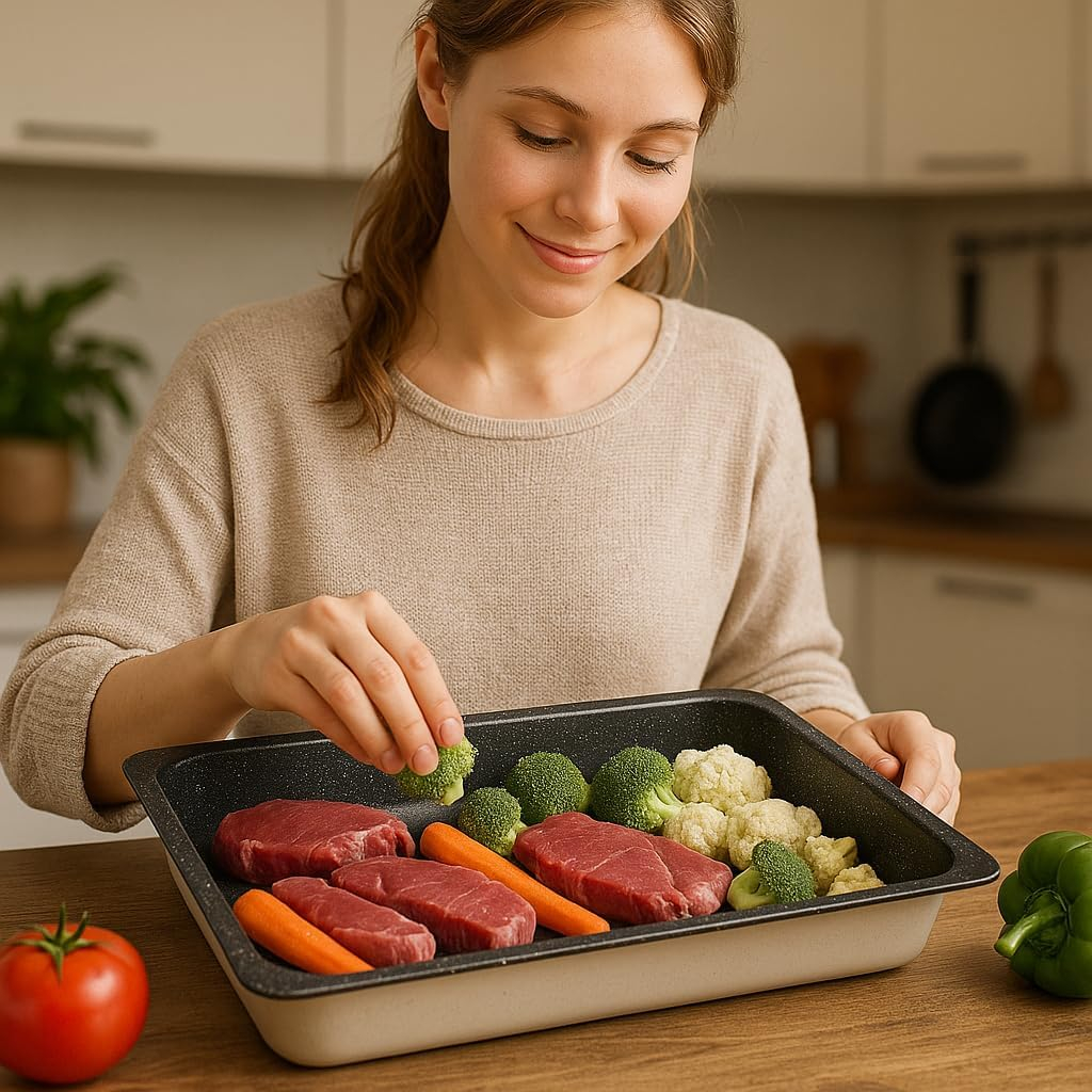 B&S Baking Pans "GASTRONORM" 1/1 Size – Heavy-Duty Stainless Steel Trays 53x32xH20 | H40 | H65 cm for Commercial Kitchen & Catering – Durable, Eco-Friendly Cookware Accessory (53x32xH65 cm)