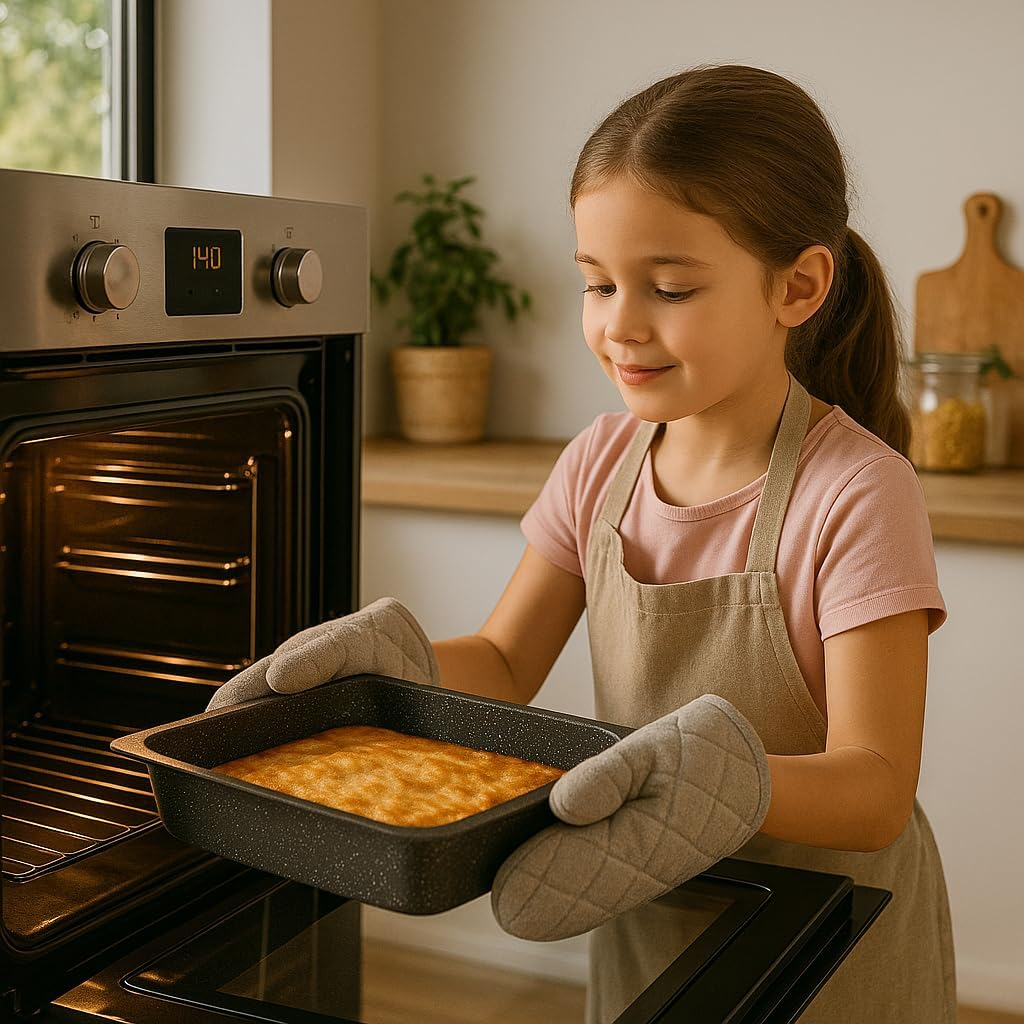 B&S Baking Pans "GASTRONORM" 1/2 Size – Durable Stainless Steel Trays 26x32xH20 | H40 | H65 cm for Commercial & Home Use – Eco-Friendly Oven-Safe Kitchen & Catering Cookware (Extra Large 26X32XH65 cm)