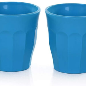 Mintra Home Unbreakable Cups and Tumblers 4pk (Bold Collection) (Turquoise, Cup 175ml (5oz) - Mini Cup, Small Cup, Shot Cup - 3inH x 2.75inW