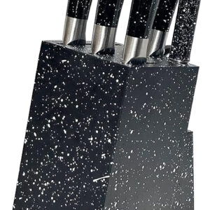 knife Set 8Pcs With Stand black Bass/bs5