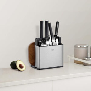 EK8627 EKO Brand,Kitchen counter organizer, fingerprint resistant brushed stainless+ABS