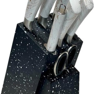 knife Set 8Pcs With Stand black Bass/B10932A