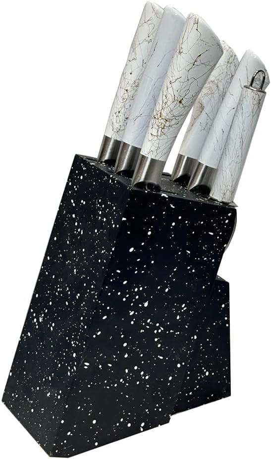 knife Set 8Pcs With Stand black Bass/B10932A - Image 2