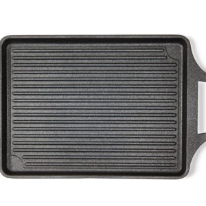 Cast Iron Grill Pan with Double Handles, Ridged Surface,00114FGIN/46 GRILL 46X25"SERVIGRILLINDUCTION" EXPLORA