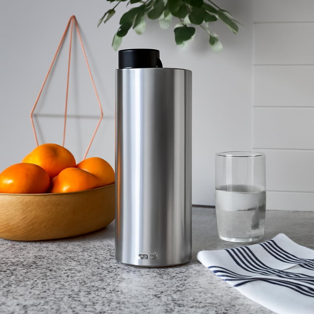 B&S Eva Solo Urban To Go Cup – Eco-Friendly Recycled Stainless Steel Travel Mug, Leak-Proof Lid, Black – 16oz Insulated Reusable Coffee Cup for Hot & Cold Drinks, Convenient Travel Accessory