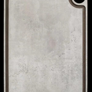 B&S 766200 Brown Cutting Board with Juice Channel & Hanging Hole – 377 x 277 mm Reversible Kitchen Chopping Board – Made in Spain, BPA-Free & Knife-Friendly Surface (Grey)
