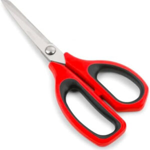 B&S 185722 Prochef Series 235mm Kitchen Scissors – Heavy Duty Stainless Steel Blades, Multipurpose Food & Utility Shears with Ergonomic Non-Slip Grip – Black/Red (Red)