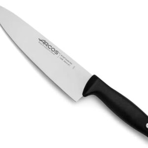 B&S 145800 Opera Series Chef’s Knife 210mm, Professional Stainless Steel Kitchen Knife with Ergonomic Triple-Riveted Handle, Precision Cutting Tool in Protective Case,Black (Chef's Knife 200mm)
