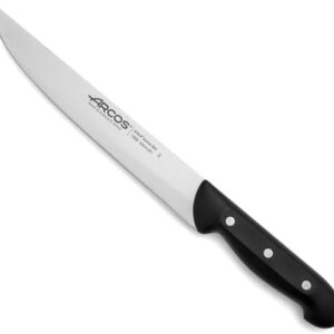 B&S 150900 Opera Series Chef’s Knife 210mm – Professional Stainless Steel Kitchen Knife with Ergonomic Triple-Riveted Handle – Precision Cutting Tool in Protective Case – Black (Carving Knife 200mm)