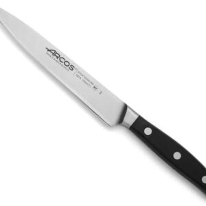 B&S 161400 Nordika Santoku Knife 190mm – Stainless Steel Blade with Triple-Riveted Wooden Handle – Japanese-Style Chef Knife for Slicing & Dicing – Gift Case Included (SOLE KNIFE 170 MM)