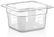 gastroplast gn pan GN 1/6 100 mm PC CLEAR CONTAINERS