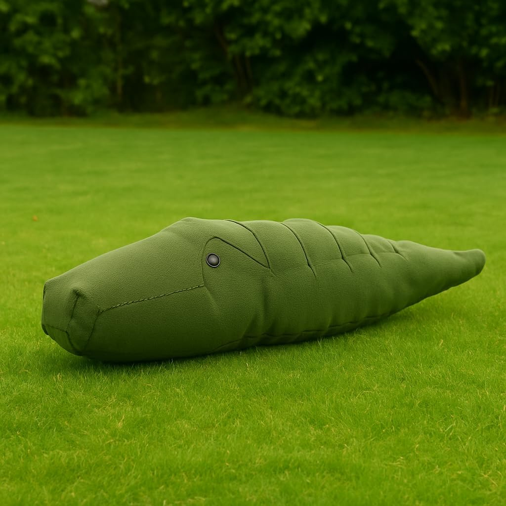 B&S Happy Zoo Play Animal Crocodile – Soft Plush Ride-On Toy for Kids | Fun Indoor/Outdoor Playtime | Safe & Durable | L155 x B53 x H35 CM | Cuddly Animal for Imaginative Jungle Adventures