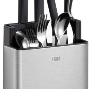 EK8626 EKO Brand,Kitchen counter organizer, fingerprint resistant brushed stainless+ABS