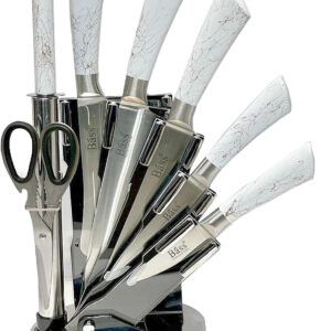 knife Set 8Pcs With Stand white/Bass/B10914A