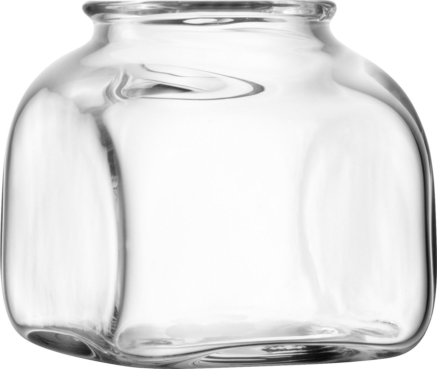 LSA International Umberto Vase, H6", Clear
