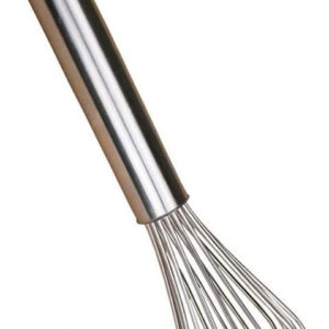 B&S Stainless Steel Whisk 2pcs – Manual Egg Beater, Hand Mixer for Eggs, Batter, Cream, and Sauces – Durable Kitchen Tool with Hanging Loop, Rust-Resistant & Easy to Clean (16 Inch)