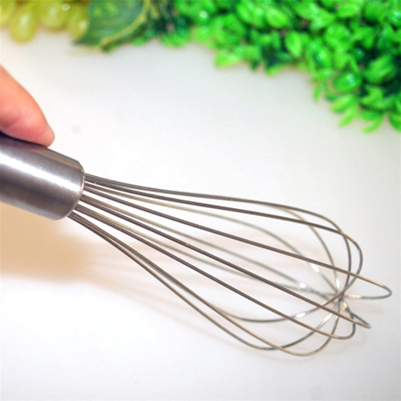 B&S Stainless Steel Whisk 2pcs– Manual Egg Beater, Hand Mixer for Eggs, Batter, Cream, and Sauces – Durable Kitchen Tool with Hanging Loop, Rust-Resistant & Easy to Clean (18 Inch)