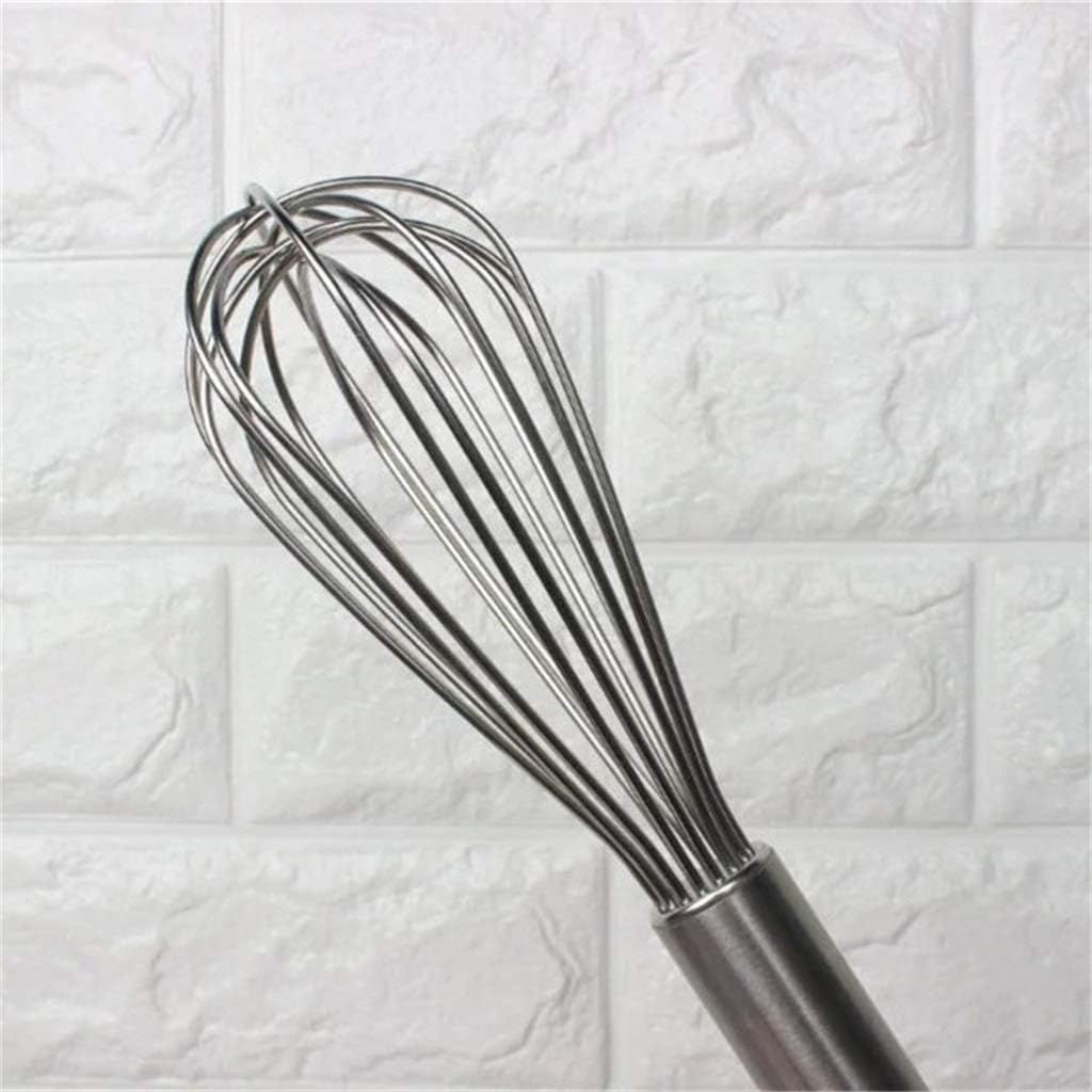 B&S Stainless Steel Whisk 2pcs– Manual Egg Beater, Hand Mixer for Eggs, Batter, Cream, and Sauces – Durable Kitchen Tool with Hanging Loop, Rust-Resistant & Easy to Clean (24 Inch)