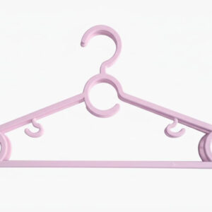 B&S LLT-2 Non-Slip Velvet Flocked Plastic Hangers 10pcs, 33cm, Bow Design, Lightweight Clothes Hangers for Kids, Baby & Delicates – Grey (Flocked C Design)