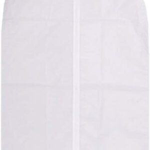 B&S PEVA Suit Cover with Zipper 3pcs, Dustproof Garment Bag for Clothes Protection, 60x80 cm – Transparent Breathable Storage Organizer for Suits, Jackets, Dresses