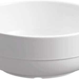 Melamine Glazed Bowl, 6.5 inches, 750ml Capacity, White