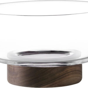 LSA G1499-30-301 City Bowl & Wood Stand, Clear, Diameter 11.8 inches (30 cm)