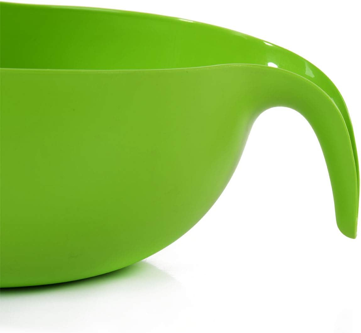 Mintra Home Rice Colander (Green) - Strainer, Lightweight, for cleaning rice, beans, fruit and vegetables 9.5x13x7 - Image 4