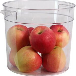 PC Round Food Storage Container, 6L Capacity, 22.6cm Diameter x 19.9cm Height JD-2283C