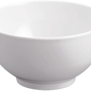 Melamine Glazed Bowl, 5 inches, 600ml Capacity, White