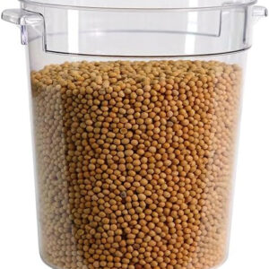PC Round Food Storage Container, 15L Capacity, 31.5cm Diameter x 30.4cm Height, JD-2286C