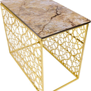 B&S Stainless Gold Buffet Stand | Buffet Display Risers for Weddings | Stainless Steel Food Stand | Display Stands for Catering Supplies | Decorating Stand Holder | (Square, 1/2, 10" Height)