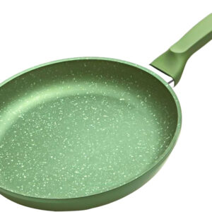 B&S High-Tech Induction Frypan | Nonstick Diamond Coated Frying Pan | Heavy-Gauge Aluminum Skillet with Stainless Steel Handle | Scratch Resistant | Dishwasher & Oven Safe (Green, 28cm)