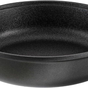 B&S Saucepan without Lid | Non-Stick Frying Pan | Die-Cast Aluminum Pan with Cast Iron Handles | Dishwasher Safe and Oven Safe | Durable Eldiamant Coating, 2L 3L 4.5L Capacity (28cm)
