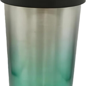B&S Stainless Steel Tumbler Flask Bottle with Plastic Lid | Vacuum Insulated Beverage Bottle | Leak-Proof Insulated Double Wall | 12 Hours Hot and Cold Water Bottle | Vacuum Flask 450ML (Green)
