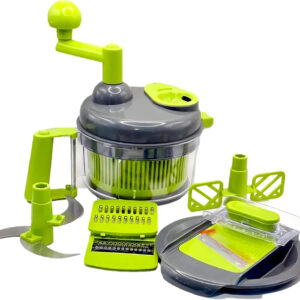 B&S Super Kitchen Set | Vegetable Chopper & Peeler with Dicer Cutter | Multifunctional Food Chopper | Mandolin Slicer | Spiralizer & Veggie Cutter with Container | Kitchen Gadget & Home Essential
