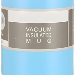 B&S Vacuum Insulated Water Bottle | Leak-Proof 3-Way Lid | BPA-Free Tumbler Flask Bottle | 304 Stainless Steel | Insulated Double Wall for 12 Hours Hot & Cold Water Bottle | Vacuum Flask 600ML (Blue)