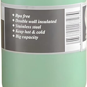 B&S Vacuum Insulated Bottle | Leak-Proof 3-Way Lid | BPA-Free Tumbler Flask Bottle | 304 Stainless Steel Insulated Double Wall | 12 Hours Hot and Cold Water Bottle | Vacuum Flask 900ML (Green)