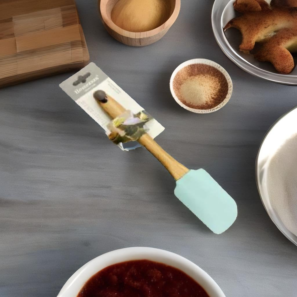 BS-57 Silicone 11"Spatula w/wooden handl