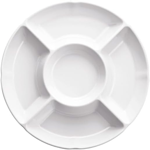Melamine Compartment Mess Tray, 304.8x33.87mm, White