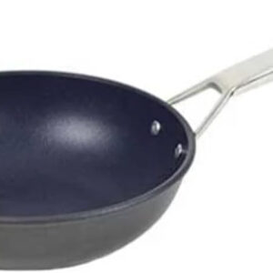 OP104HT/28TP DEEP FRYPAN CM 28 BLACKPLUS 1810 INOX HA 3L DEEP FRYPAN CM 28 HIGH TECHNon-Stick Frying Pan with Handle, 28 cm Diameter, Black