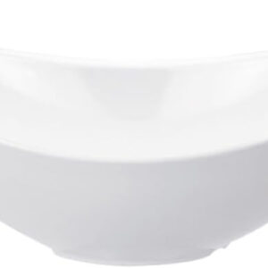C230 Melamine Irregular Bowl, 15 inch, 1700 ml, White, 38.26 x 22.82 x 14.1 cm