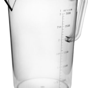JD-8609PC 3L/85oz Measuring Pitcher, Clear, Dimensions: D17xH23.5cm