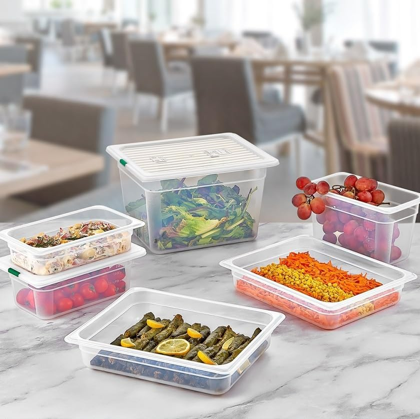 gastroplast gn pan GN 1/9 100 mm PC CLEAR CONTAINERS - Image 2