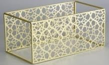 Stainless Steel Magazine Holder, Gold, Set of 6, Height 15.24 cm