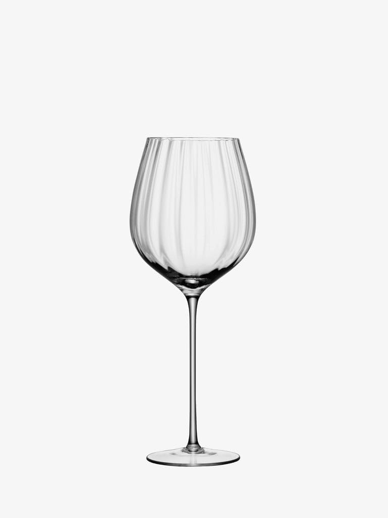 LSA International Aurelia Red Wine Glass 660ml Clear Optic | Set of 4 | Mouthblown & Handmade Glass | AU09
