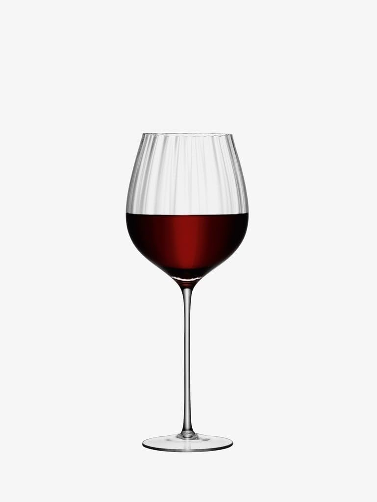 LSA International Aurelia Red Wine Glass 660ml Clear Optic | Set of 4 | Mouthblown & Handmade Glass | AU09 - Image 3