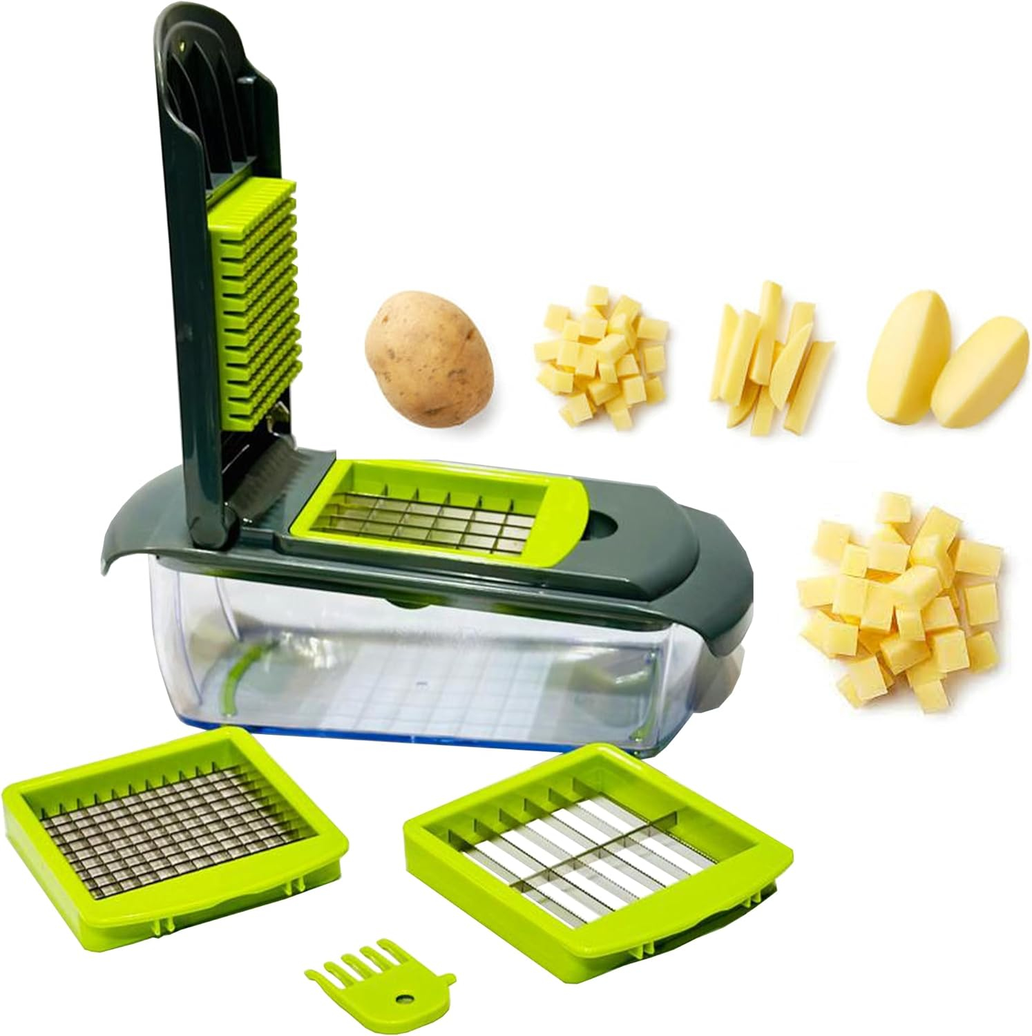 Super Kitchen Set Made of stainless steel and plastic Excellent multi-purpose robot to shred fruits and vegetables for salads